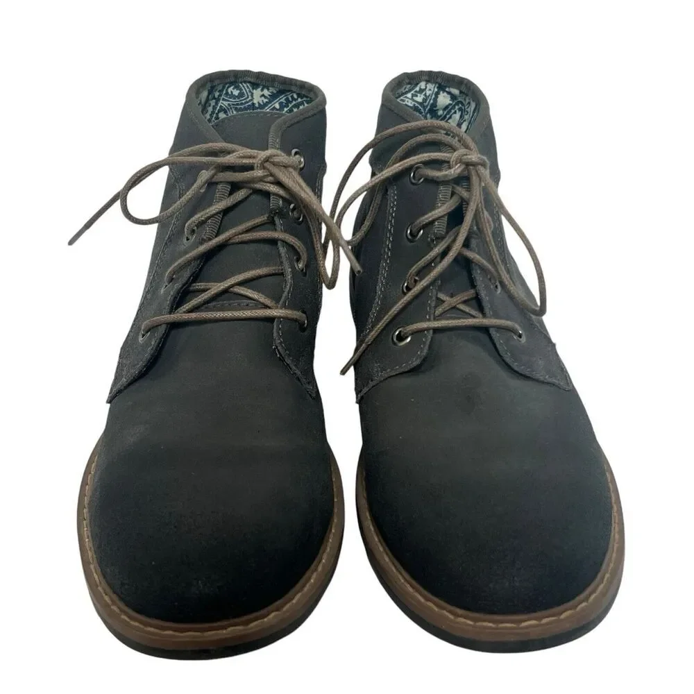 Penguin Munsingwear Gray Monty Chukka Leather Boots Size 9.5